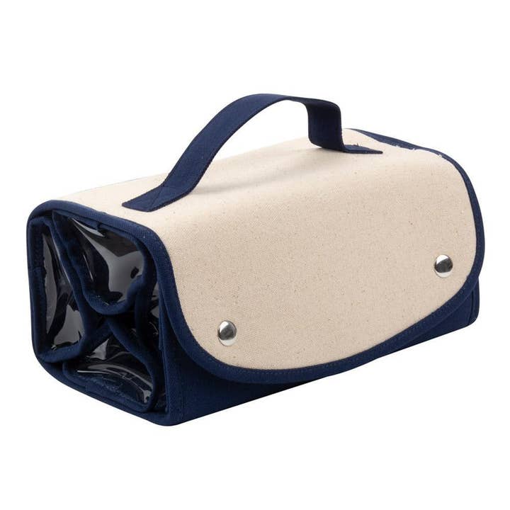Mainstreet Collection - Wholesale Makeup/Cosmetic Bag - Canvas Roll Up Cosmetic
