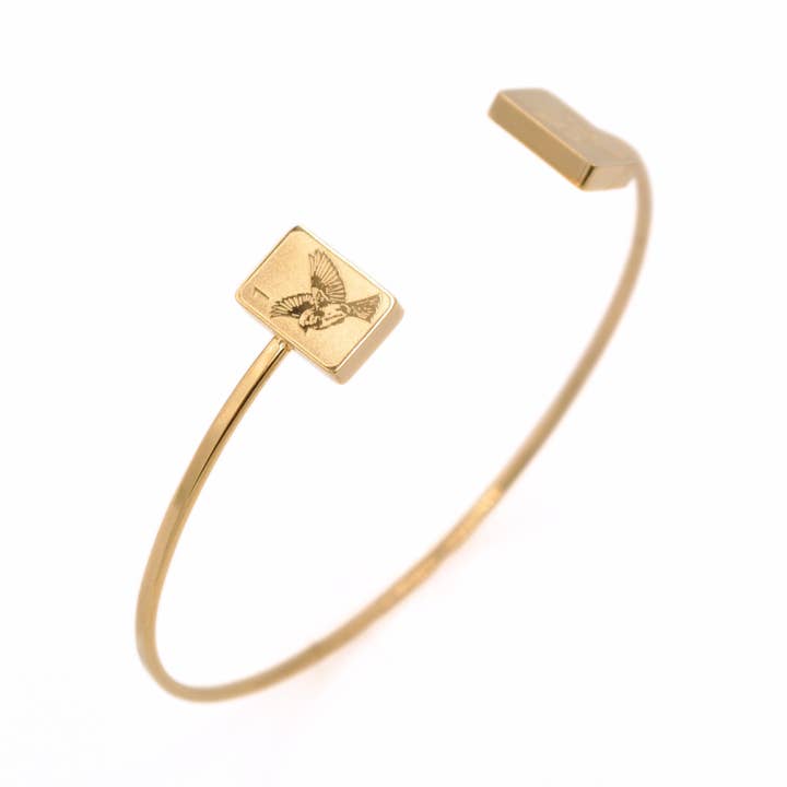 Doble Pulsera de Oro Gorrión para venta al por mayor de Middle & Main Mahjong