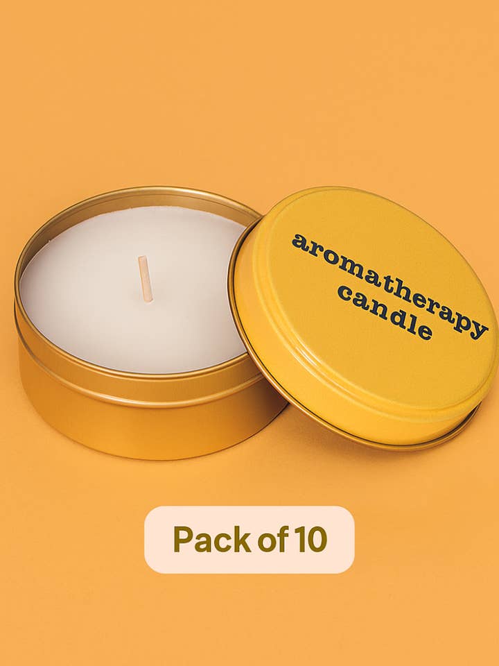 Vela/Pacote de 10 para Conjunto Presente Wellness Spa, Aroma de Baunilha por atacado de Towel to Go