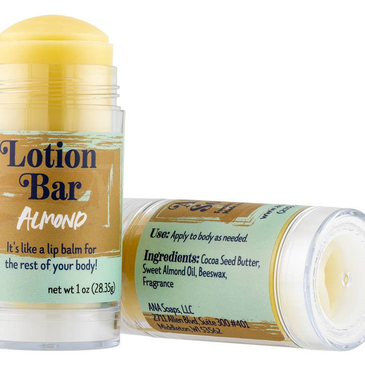 ANA Soaps - Wholesale Solid Lotion - Almond Lotion Bar