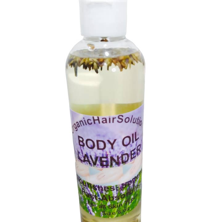 Nourishing Body Oil- (Lavender Scent) Vegan Skin Moisturizer- Anti Aging- Bath- Massage - Natural Plant-Based Oil-Moisturizes Your Skin for wholesale by Organic Hair Solution