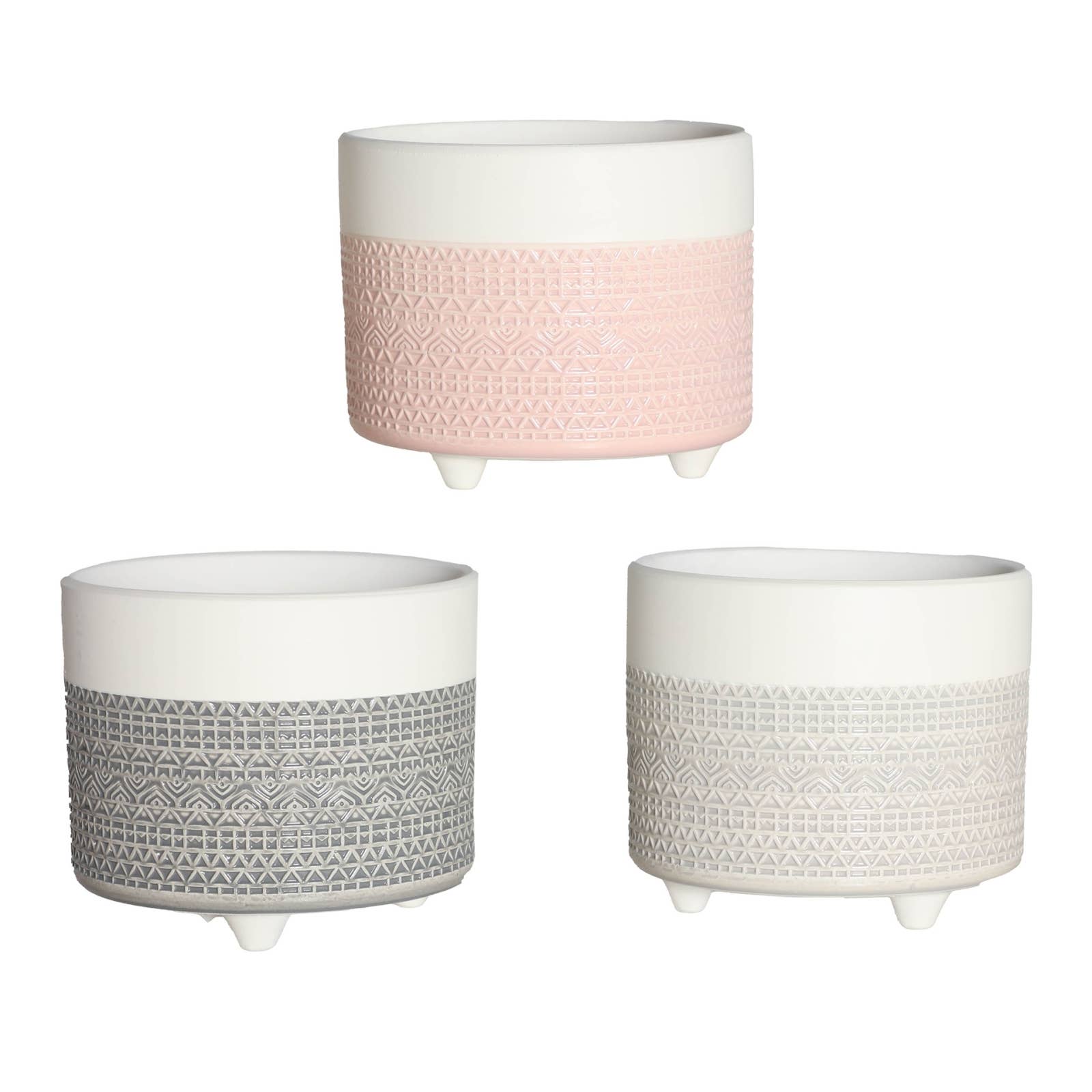 B&B - Venta al por mayor Macetas - Macetero Surtido 3 Terracota Tonos Claros 14X14X12cm0