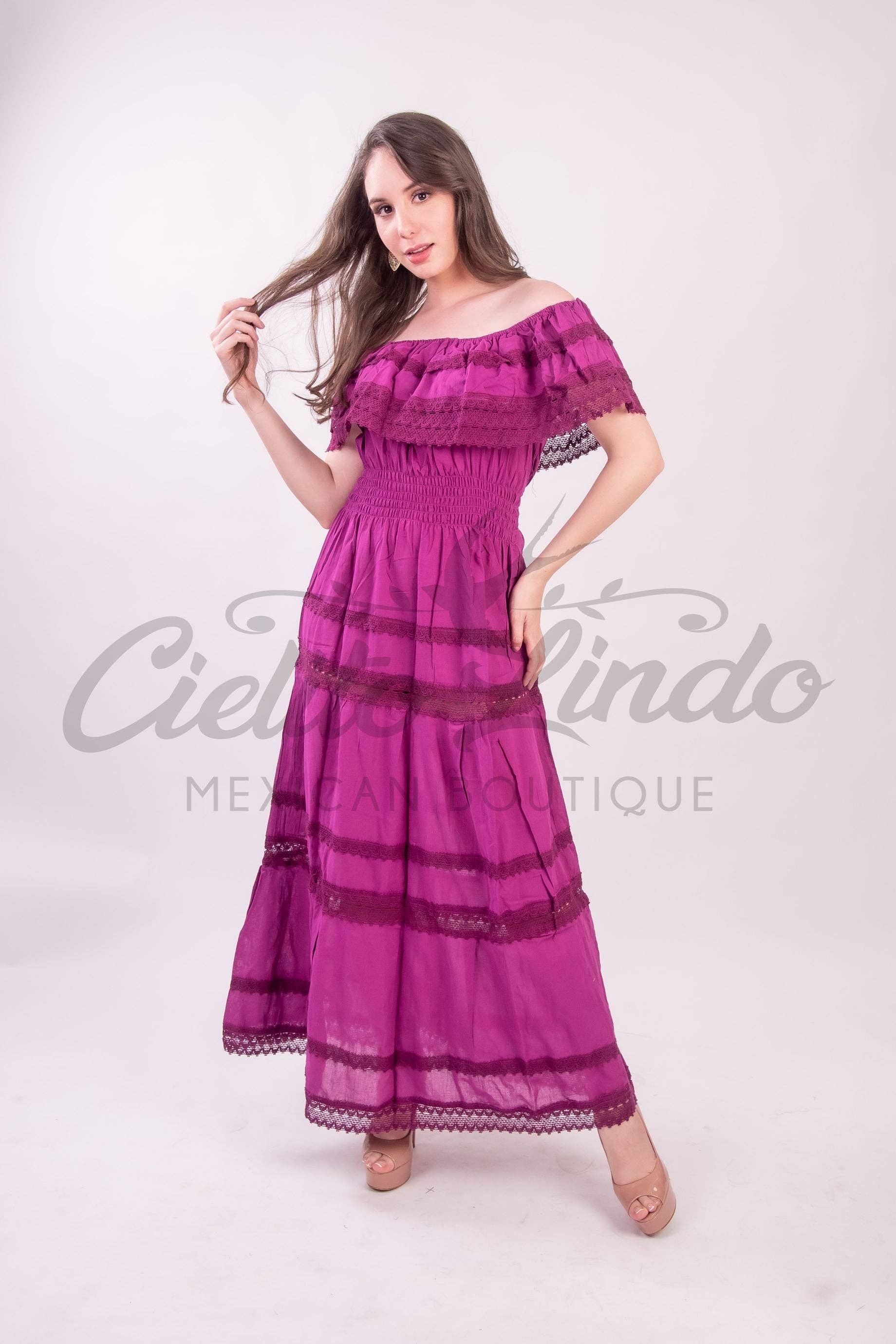 Adalia Maxi Dress Magenta for wholesale on Faire2