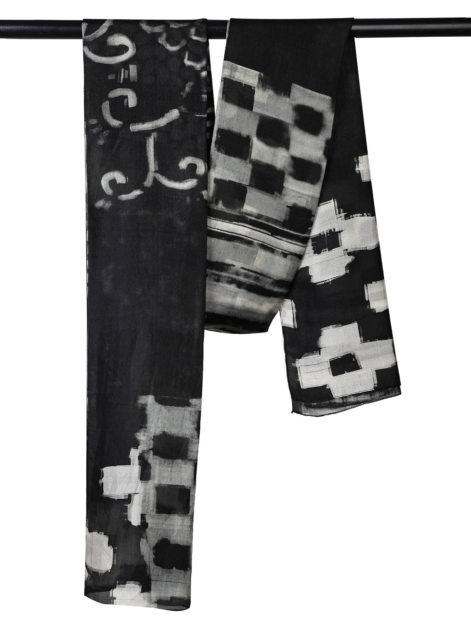 Namaskar Australia - Vente Écharpe – femme - Écharpe de créateur abstraite en pure soie1