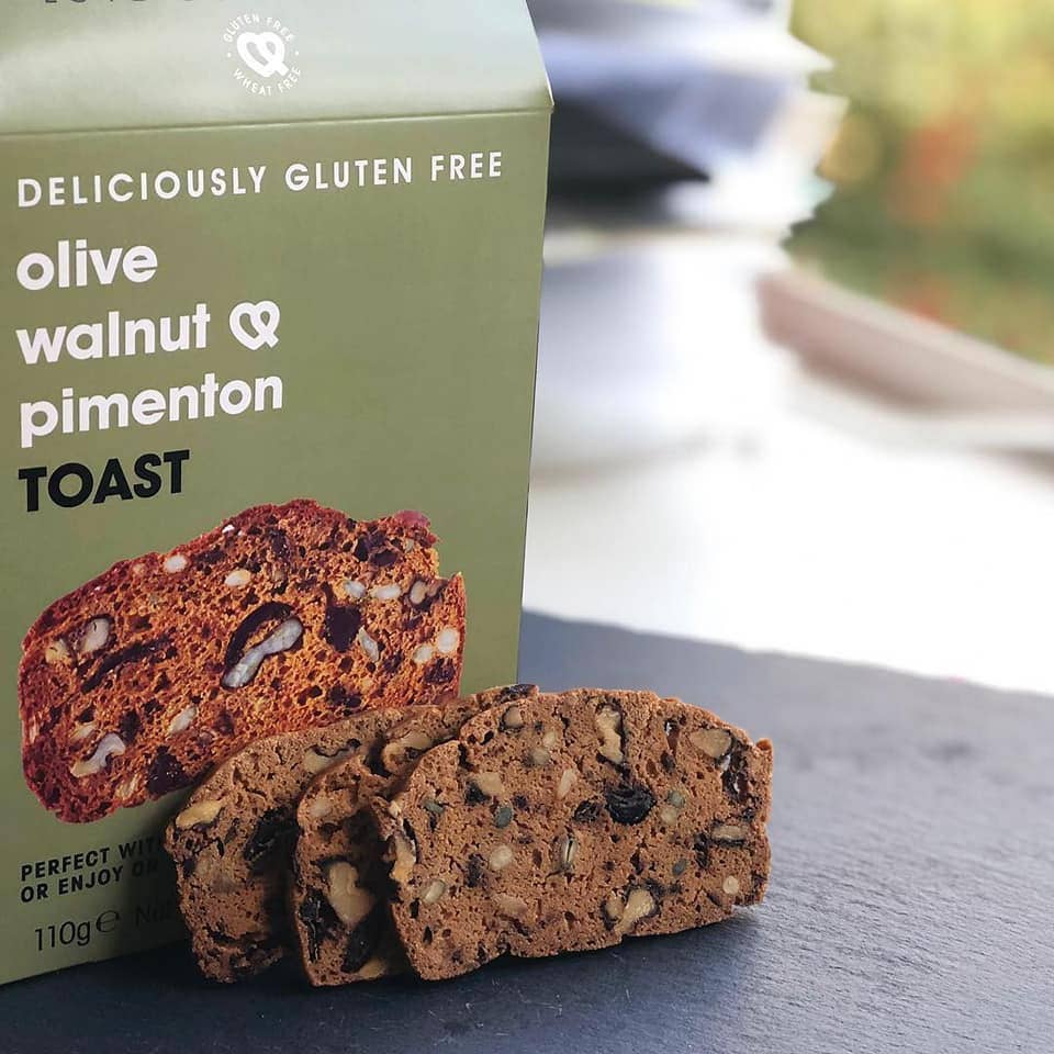 Gourmandise - Wholesale Bread/Tortilla - Olive and nuts toast GLUTEN FREE Kent and Fraser2