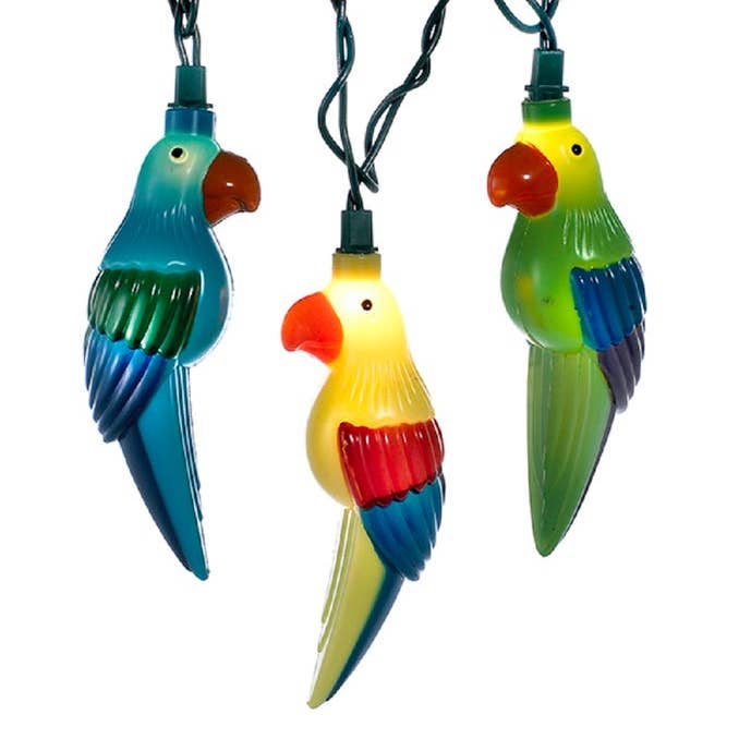 UL 10 Light Parrot Light Set for wholesale by Kurt S. Adler, Inc.