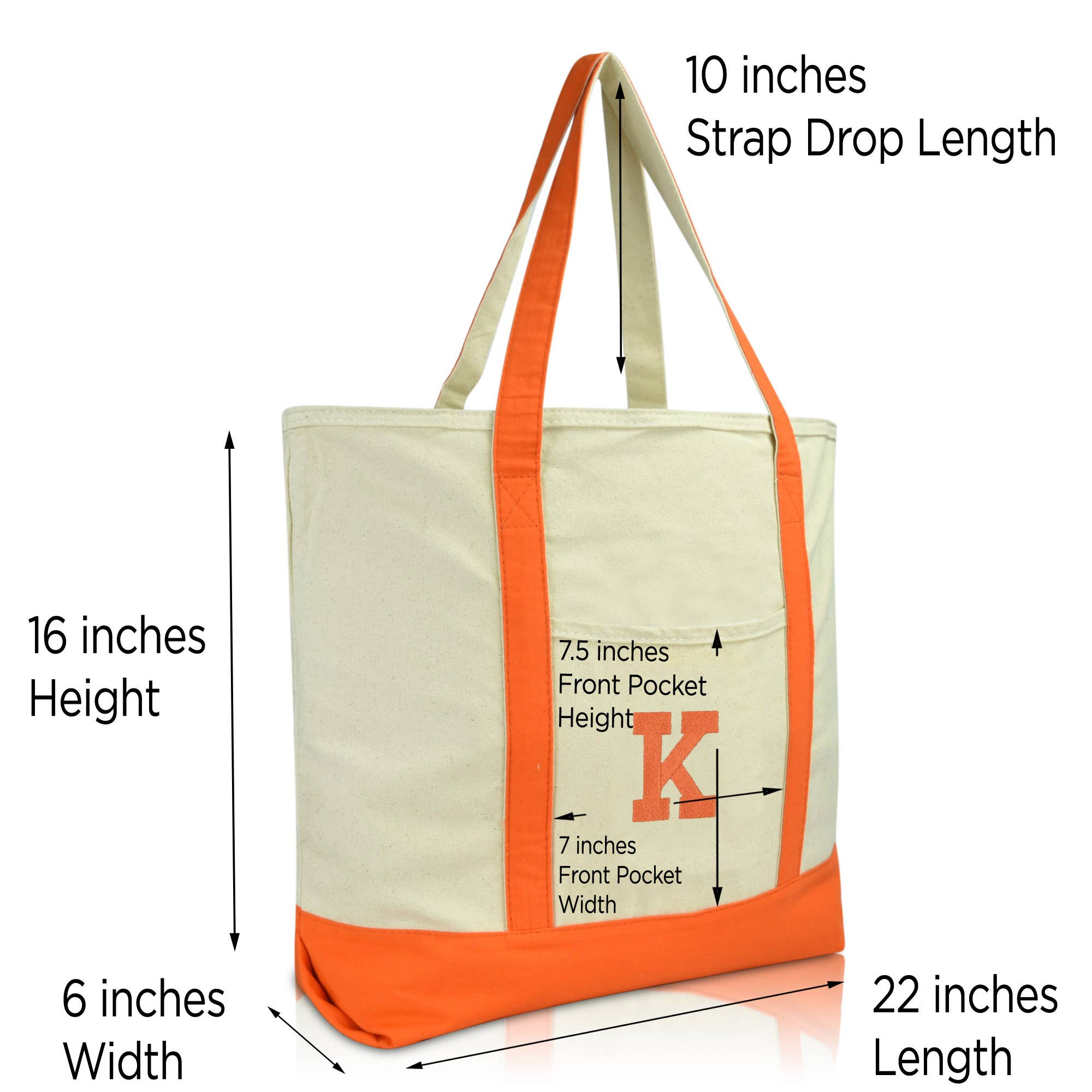 Dalix – wholesale Bärkasse - Dam – DALIX Initial Shoppingväska Personlig Blixtlås Top Letter - K43