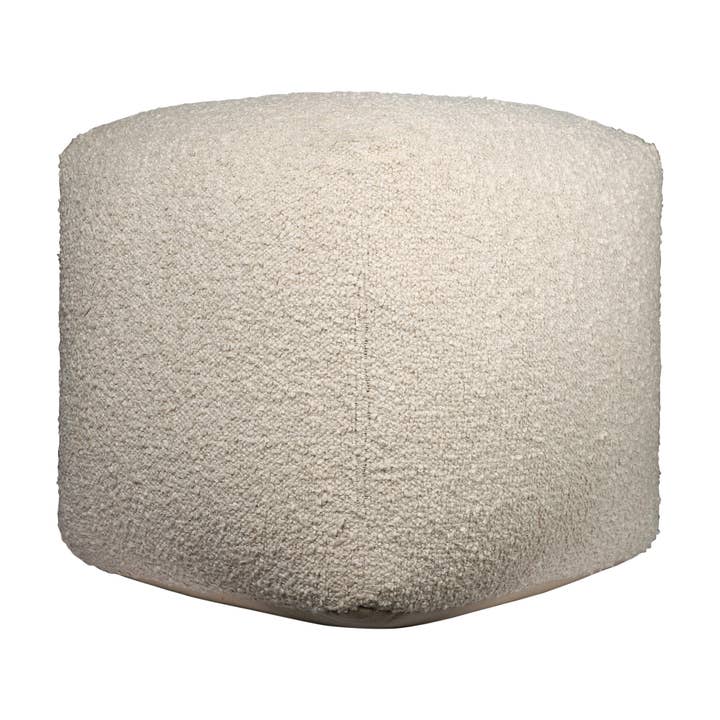 Solid Mid-Century Modern Hand-Made Square Indoor Pouf for wholesale by LR Home