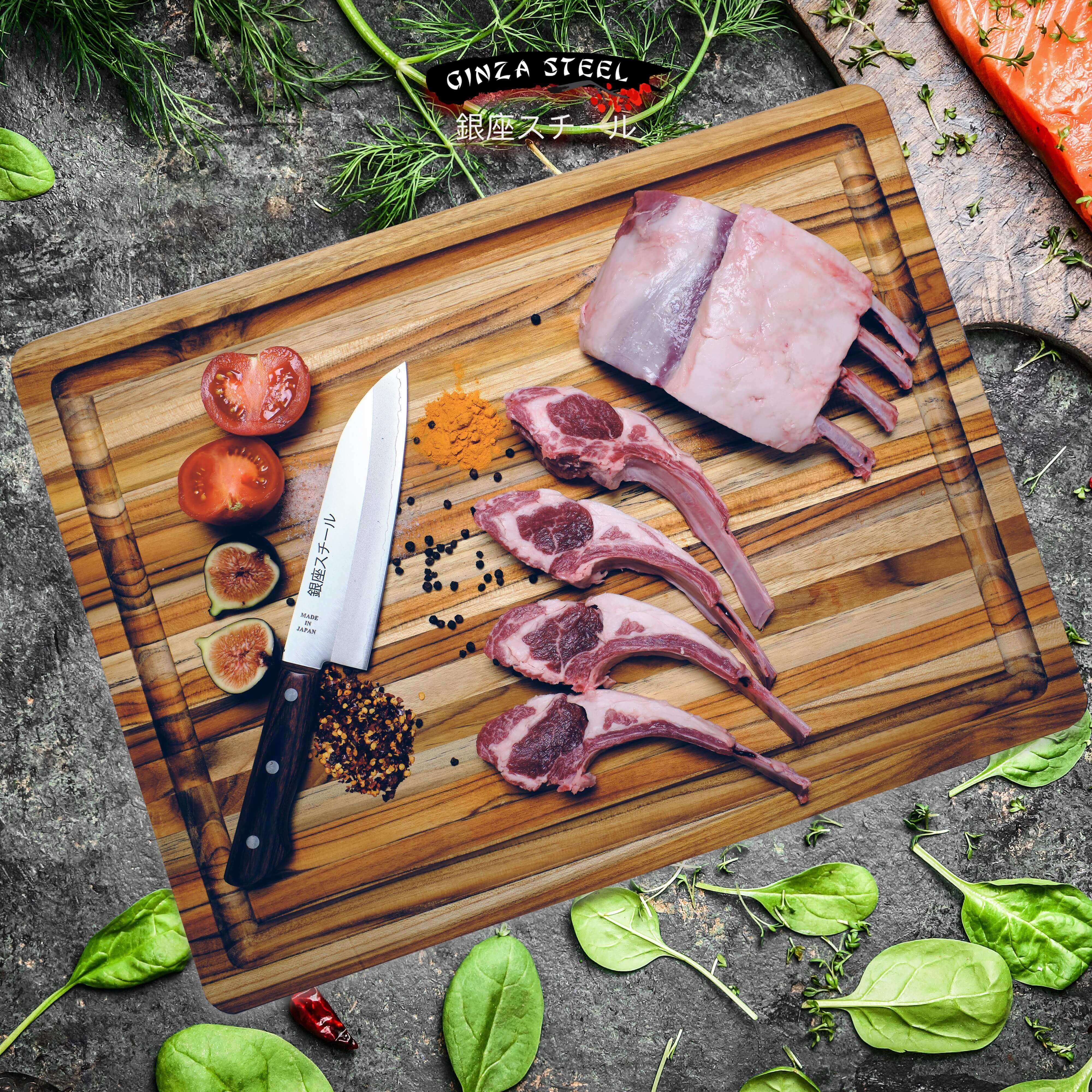 Ginza Steel - Wholesale Kitchen/Utility Knife - Yamato 170 - Santoku Knife 170mm Blade | VG1 DP CLAD5