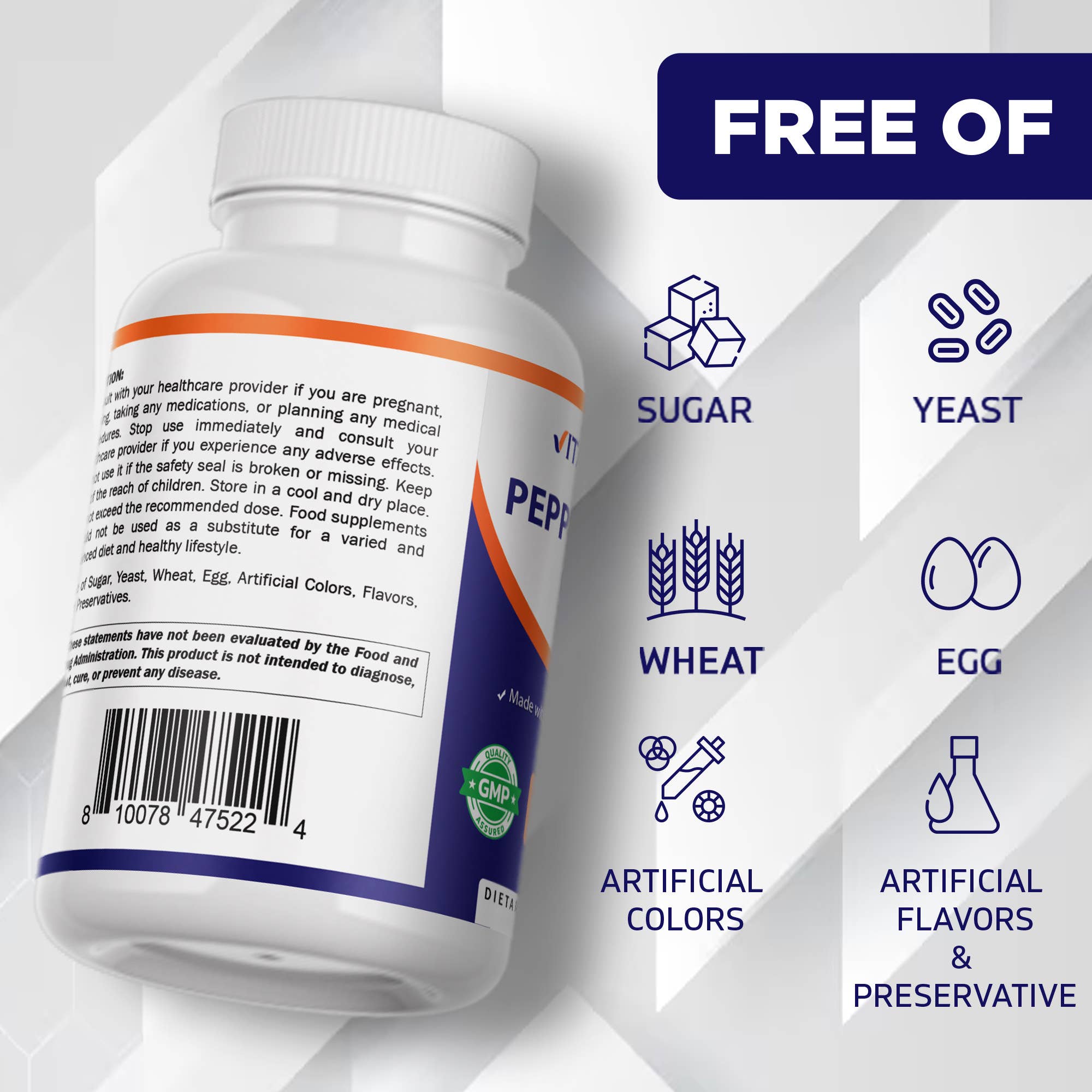 Vitamatic - Vente Supplément oral/vitamine - Vitamatic | Huile de Menthe Poivrée | 180 Capsules Molles5