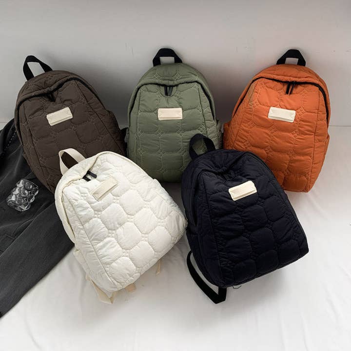 Dipped Shop - Wholesale Backpack - Women's - Simple Portable Casual Puffer Backpack DPB2515