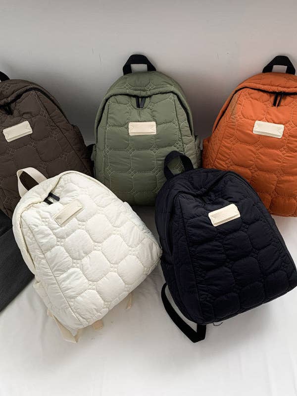 Simple Portable Casual Puffer Backpack DPB2515 for wholesale by Dipped Shop