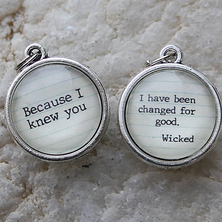 Changed For Good XO Double Sided Round Charm for wholesale by Jennifer Dahl Designs LLC