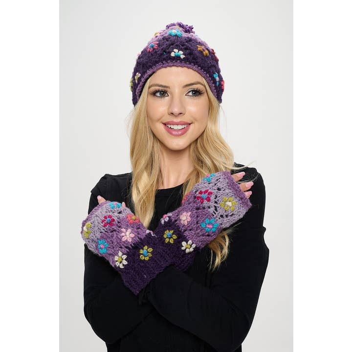 Kathmandu Imports - Wholesale Beanie - Women's - Women's Wool Accessories Sets (WL-283PK)8