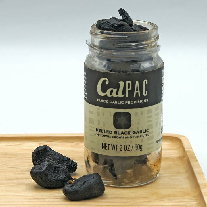 WA Imports - Wholesale Dried Spice - CalPAC Peeled Black Garlic, 2 oz