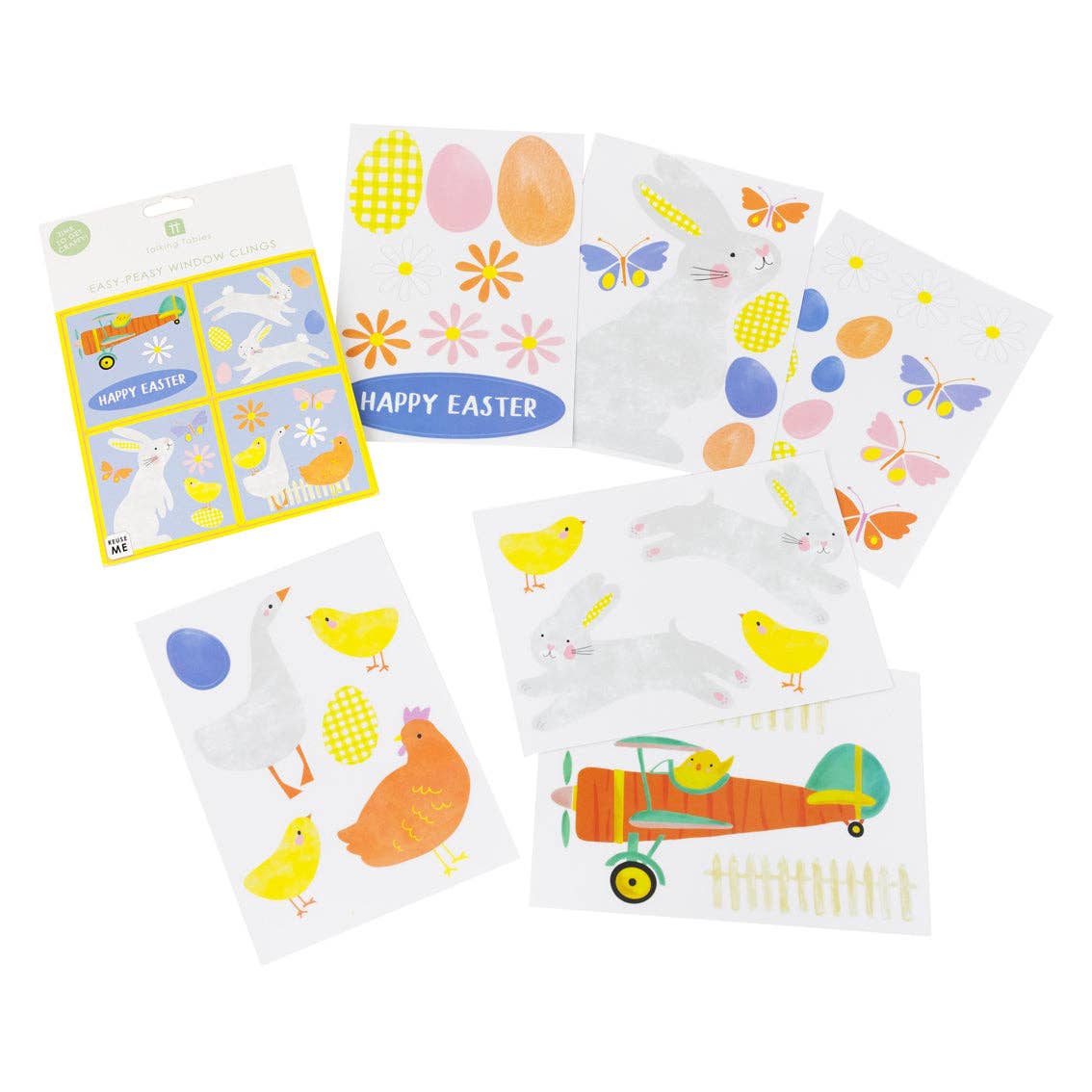 Talking Tables USA - Wholesale Wall Decal/Stickers - Easter Window Clings | Easter Decor |1