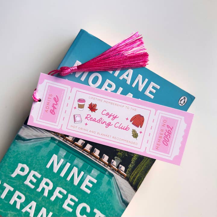 Segnalibro del Club di Lettura Accogliente Regalo Libro Autunno Topo di Biblioteca per la vendita all'ingrosso da parte di Dolly’s Doodles