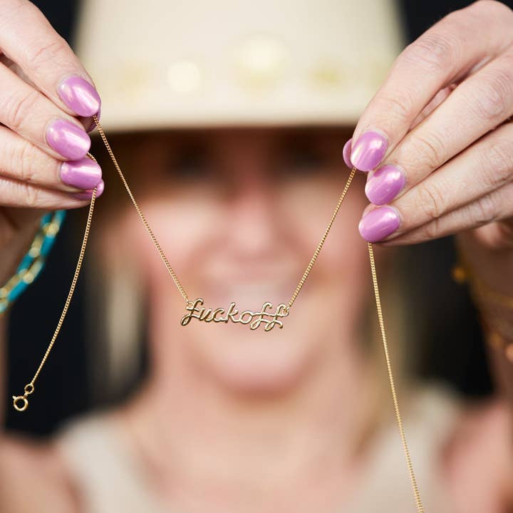Collier F*** Off pour la vente par Rand Design