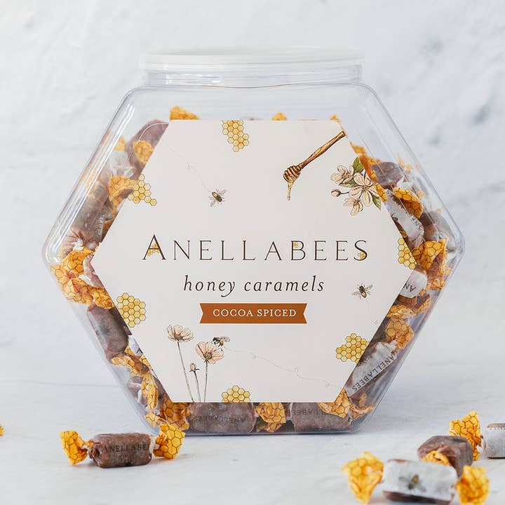 Valentine's Day Cocoa Caramels Bulk w/ Retail Container for wholesale by Anellabees