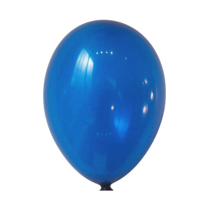 15-ct Retail-Ready Bags - 9" Crystal Blue Latex Balloons by Gayla for wholesale by Creative Balloons Manufacturing