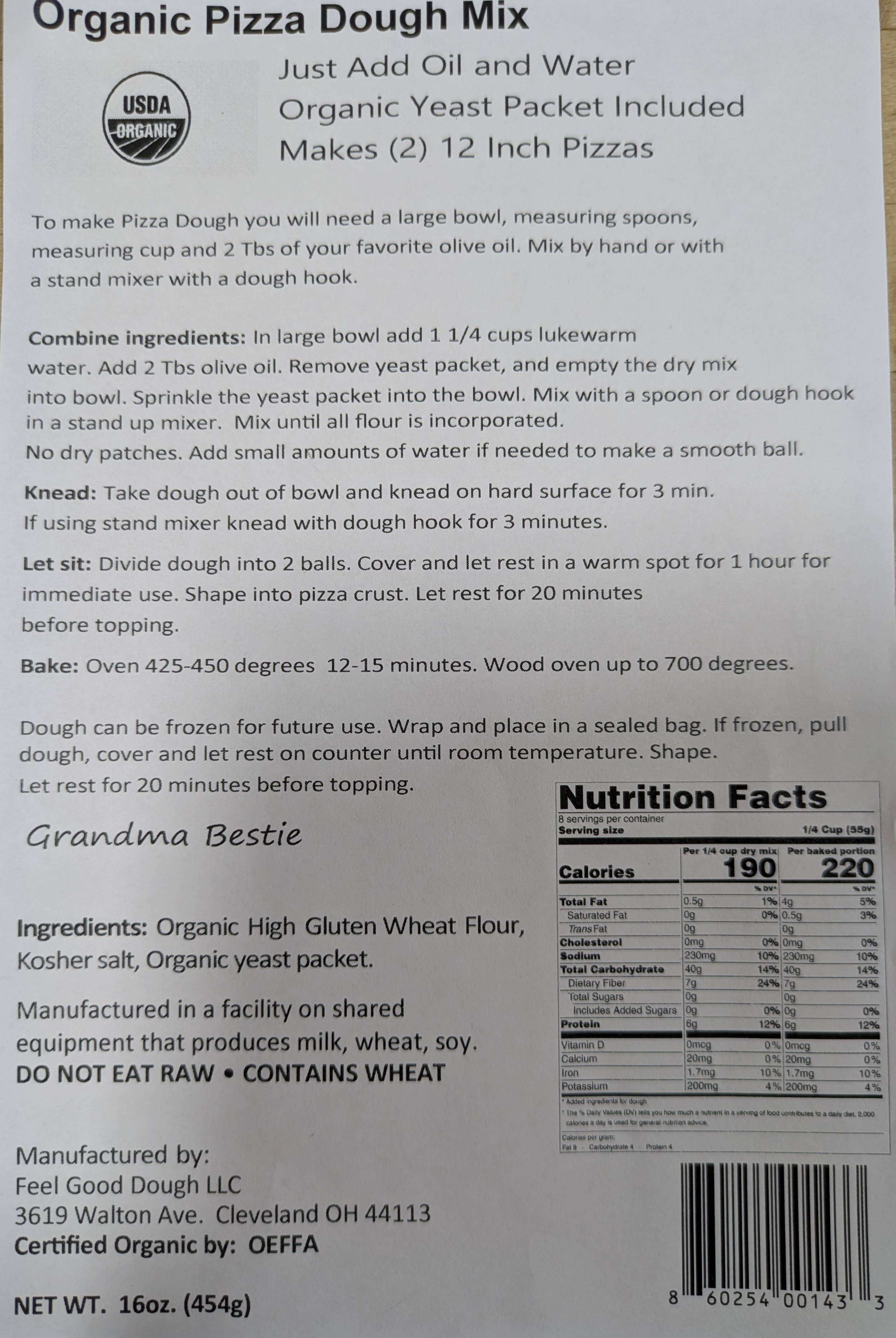 Feel Good Dough  LLC - Wholesale Bread mix - Feel Good Dough1