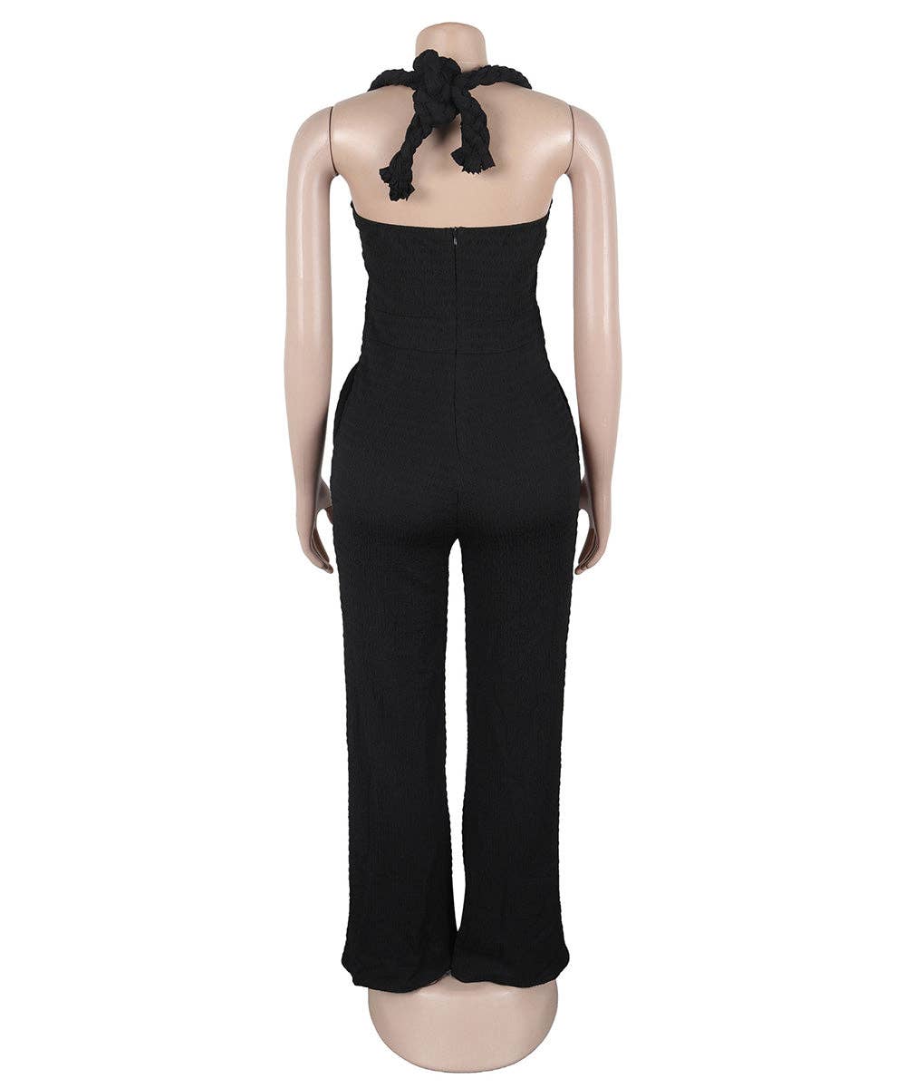 Aria Romance - Wholesale Top & Pant Set (NOT Loungewear) - Women's - Bandeau Wide Leg Jumpsuit14