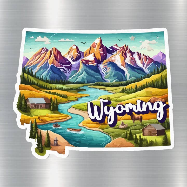 Wyoming State klistermärke för wholesale av GraffMerch.com