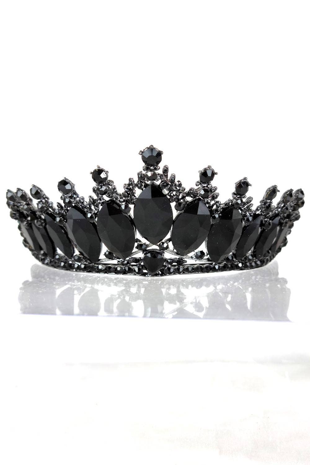 Chicas - Wholesale Tiara - Women's - One Size Fits All Metal Tiara With Jewels HT912-30