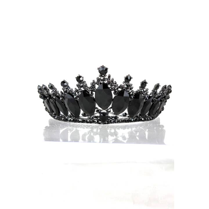 Chicas - Wholesale Tiara - Women's - One Size Fits All Metal Tiara With Jewels HT912-30