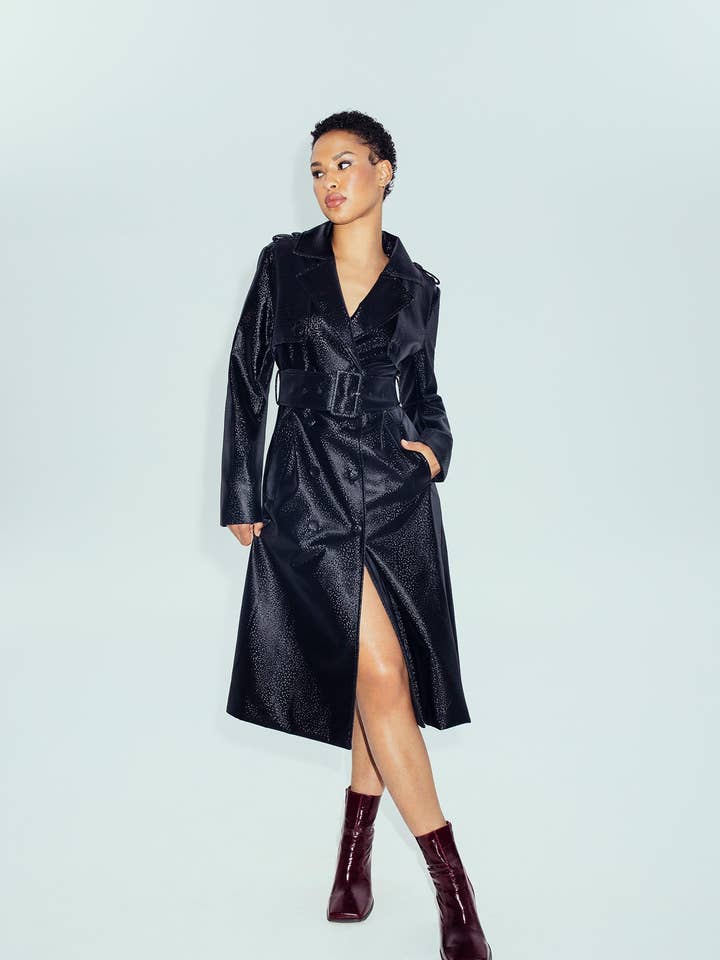 The Dylan Trench Coat for wholesale by Hilary MacMillan