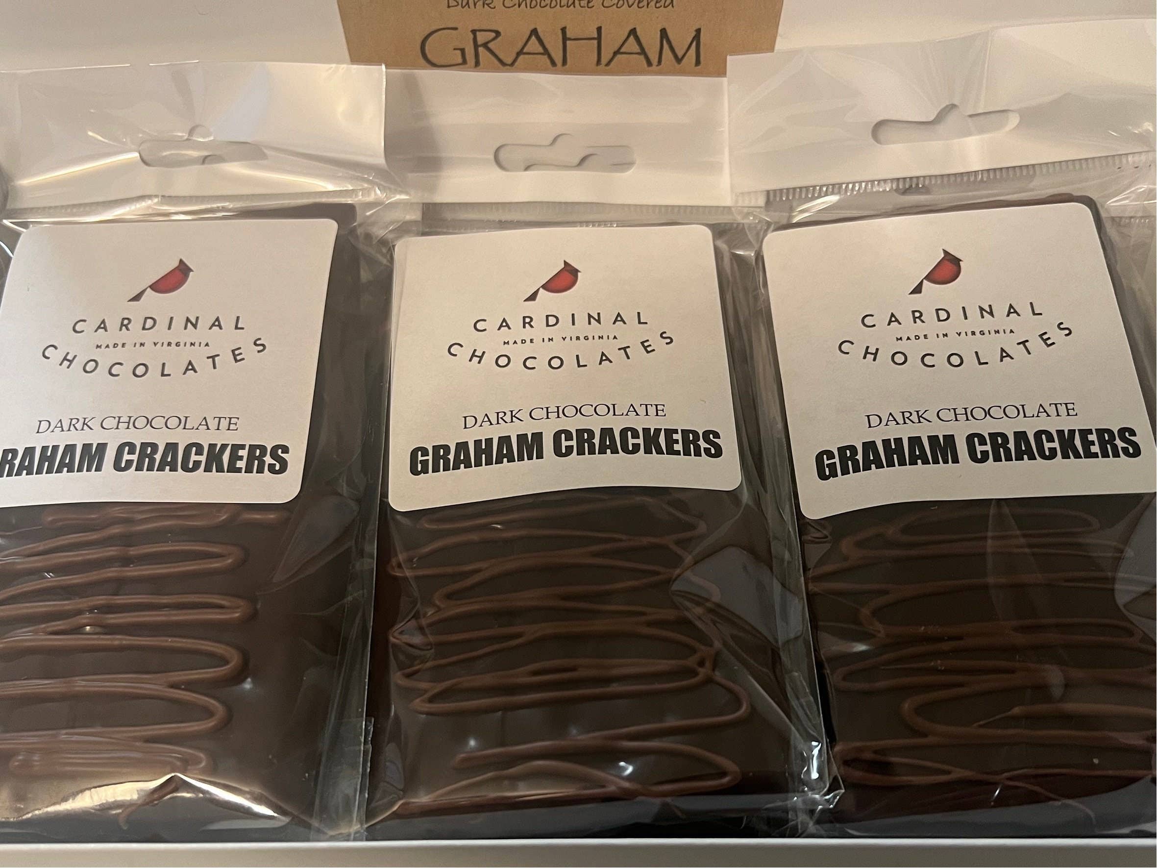 Cardinal Chocolates - Wholesale Chocolate Covered Sweets - Chocolate Covered Graham Crackers 2pc Bag3