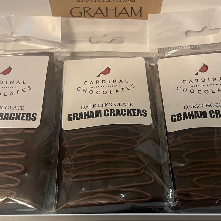 Cardinal Chocolates - Wholesale Chocolate Covered Sweets - Chocolate Covered Graham Crackers 2pc Bag3