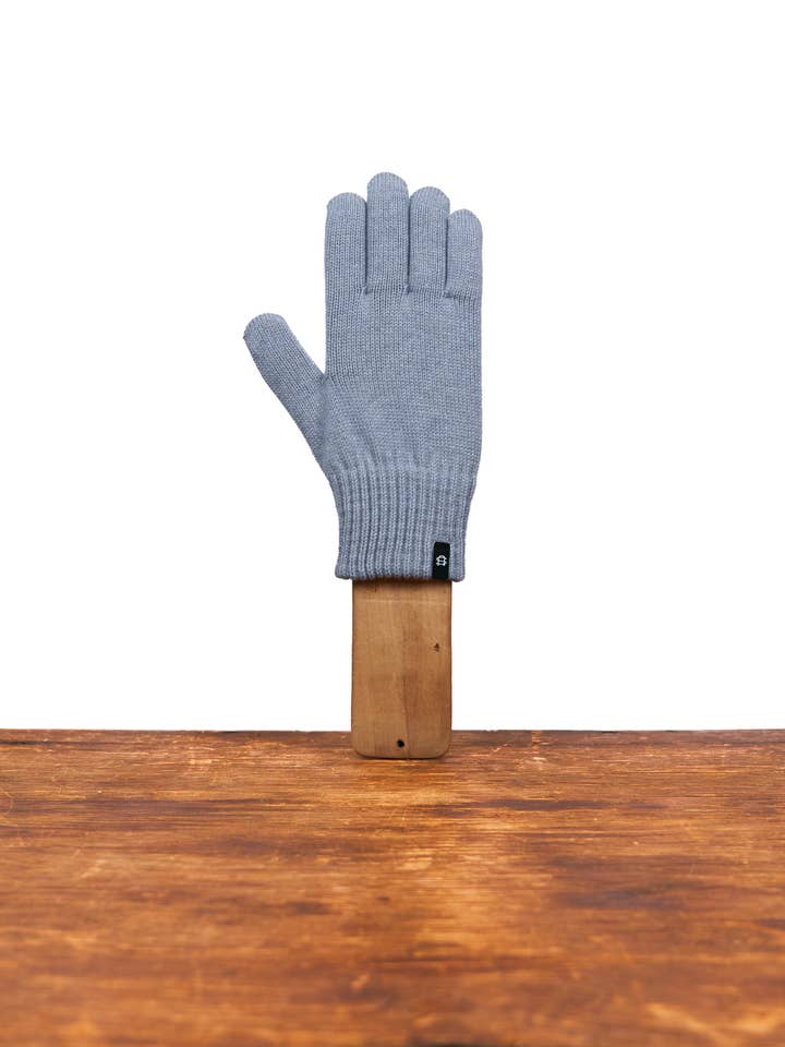 NEW Cloud Merino Wool and Recycled Poly Full Finger Glove for wholesale by Upstate Stock
