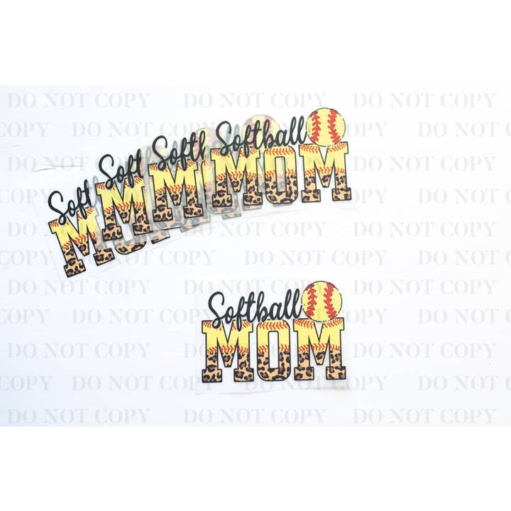 Softball Mom DTF Transfer for wholesale by tee and shirts