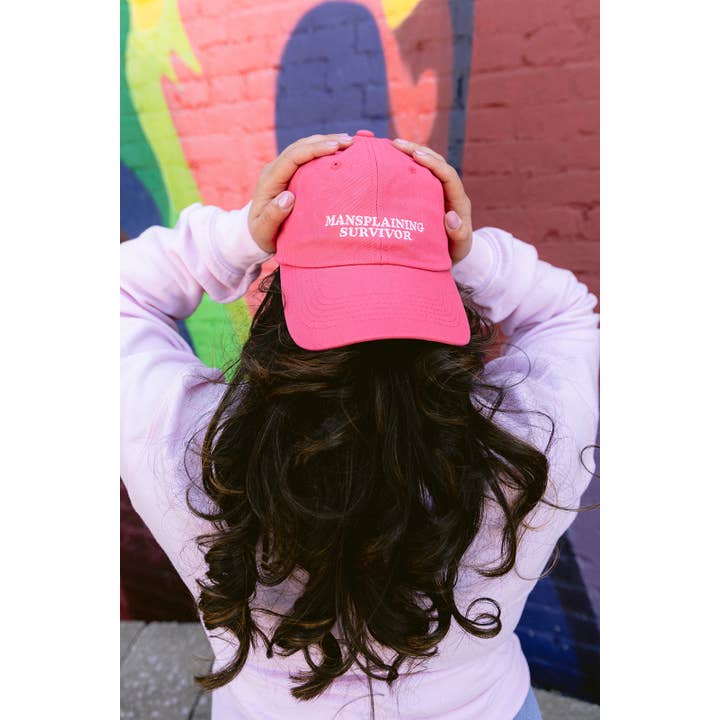 Baseball Hat - Mansplaining Survivor for wholesale by Woman-Owned Wallet