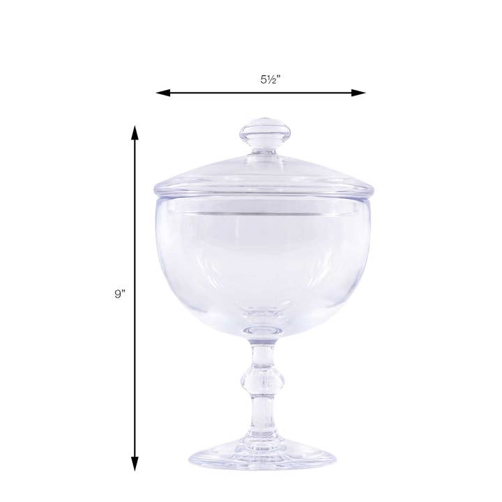 Portofino International Trading, USA - Wholesale Apothecary Jar - Plastic Candy Jar - Apothecary 9"