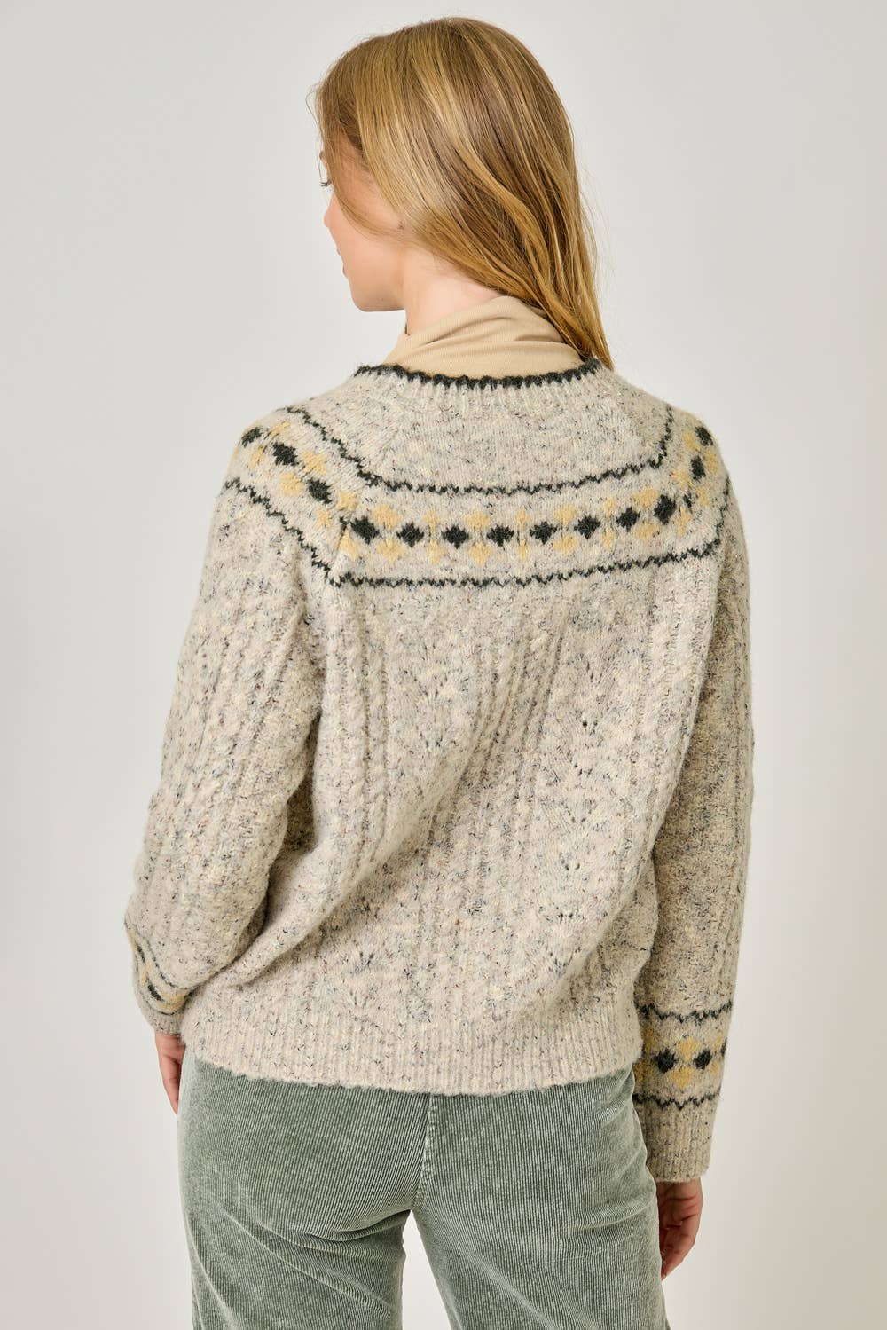 Stone 90002 Fair Isle Sweater Cardigan for wholesale on Faire3