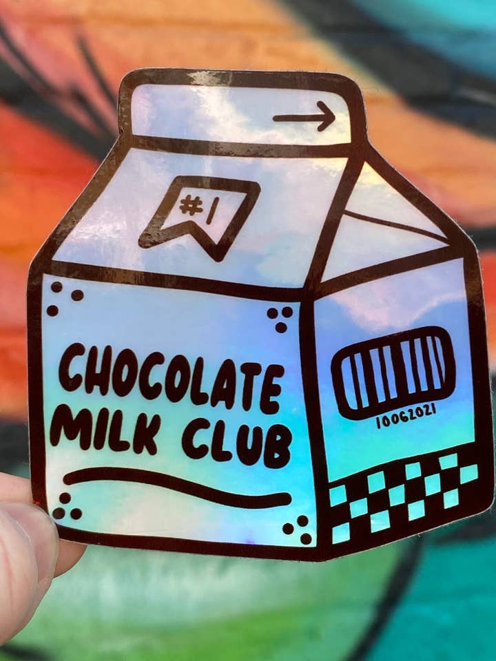 Adesivo olografico Chocolate Milk Club per la vendita all'ingrosso da parte di Room 1021