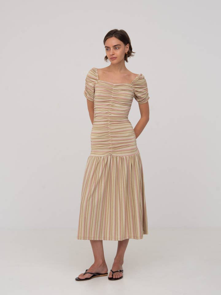 CARMEN SAYS - Wholesale Dress - Women's - Persephone Striped Dress