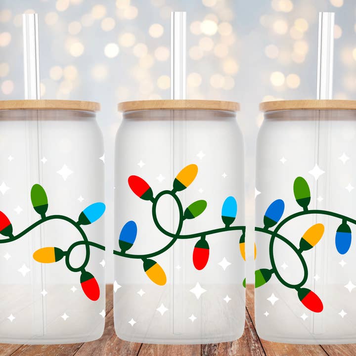 Gobelet en verre aux lumières de pour la vente par The Potted Oasis