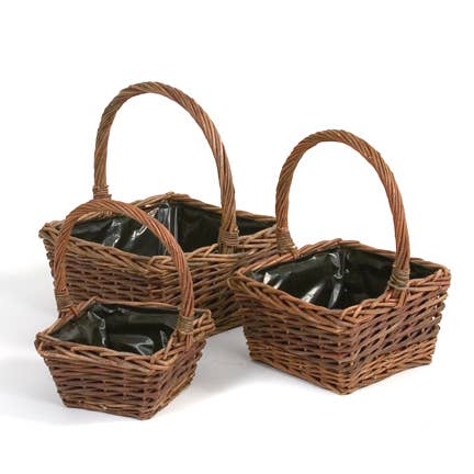 S/3 SQ UNPEELED WILLOW OH for wholesale by Willow Group