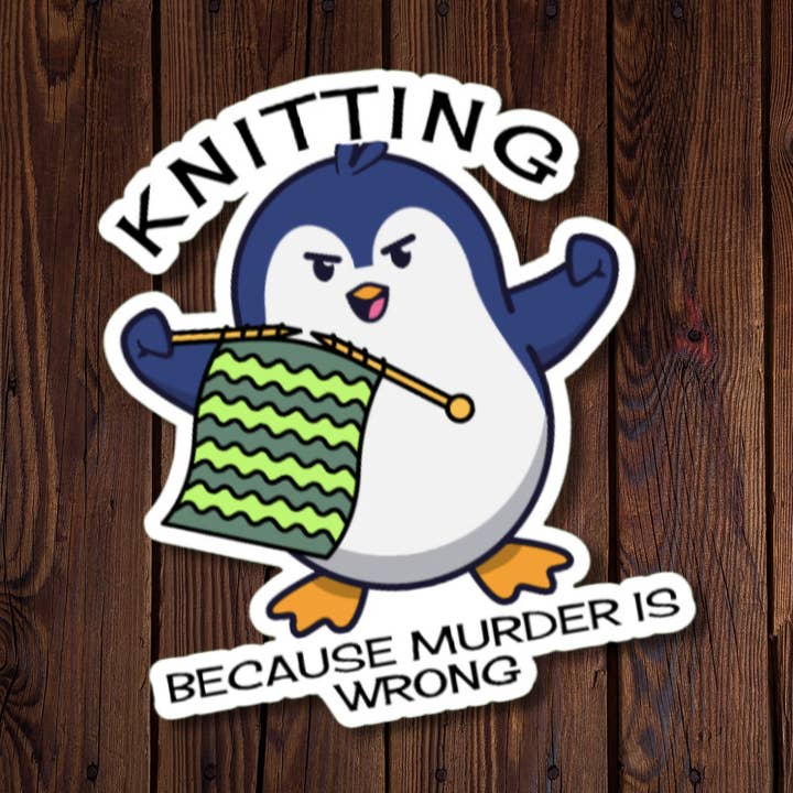 Tejer porque asesinar está mal - Penguin para venta al por mayor de Roxanne Johnston Designs