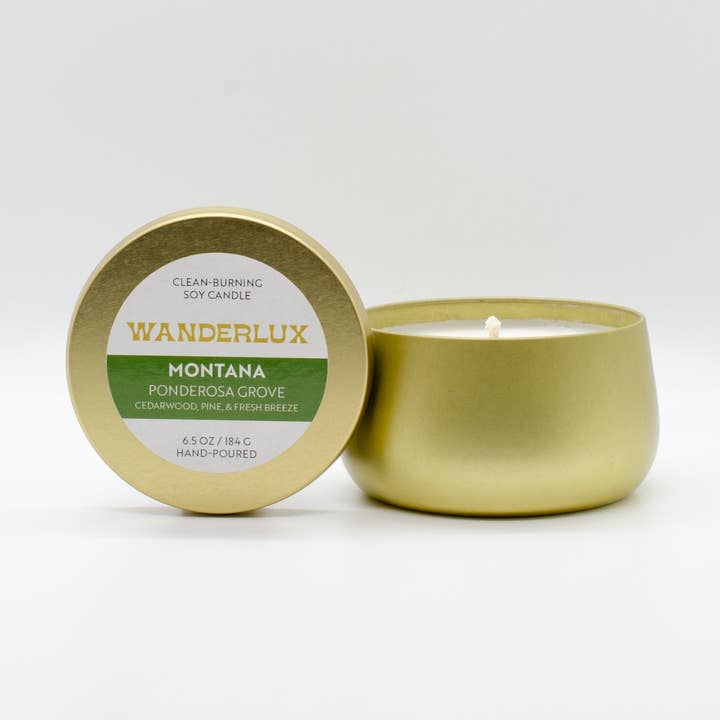 Vela de Soja Wanderlux Montana Ponderosa Grove 6,5 Onças por atacado de Wanderlux Candles