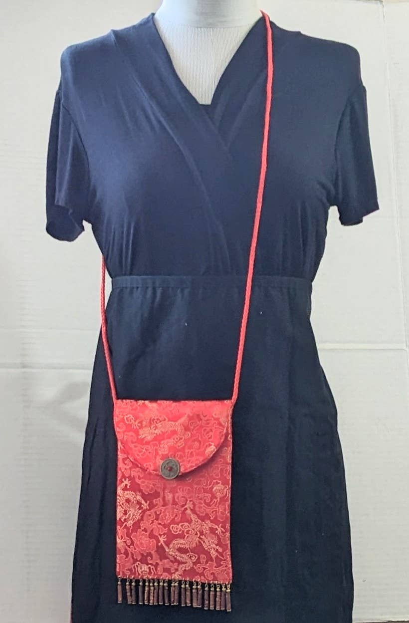 Fiona Accessories - Wholesale Crossbody Bag - Women's - Crossbody Bag Chinese Brocade Beaded Tassel Multi2