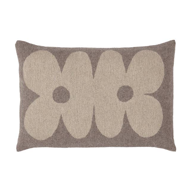 Cushion cover DAISY 40x60cm made of recycled cotton gray for wholesale by liv interior