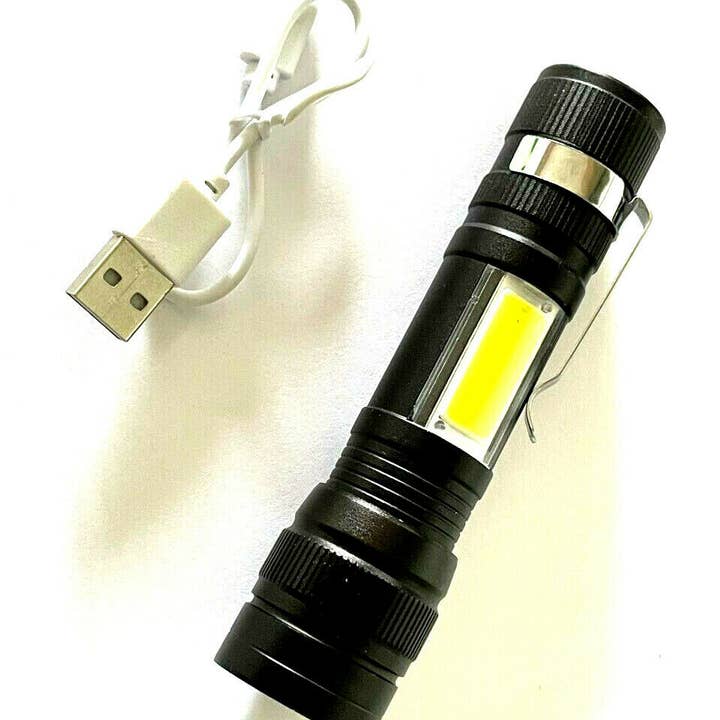 HASHIR PRODUCTS - Wholesale Flashlight - High Power Lumens T6 Led Flashlight USB Rechargeable Zoom Wi
