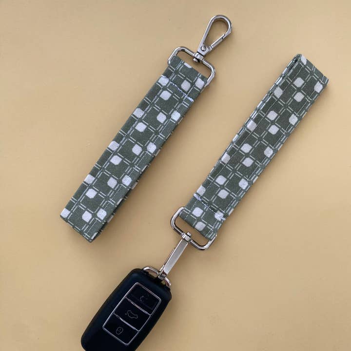 keychain wristlet checkered for wholesale by Pure Roze Apparel