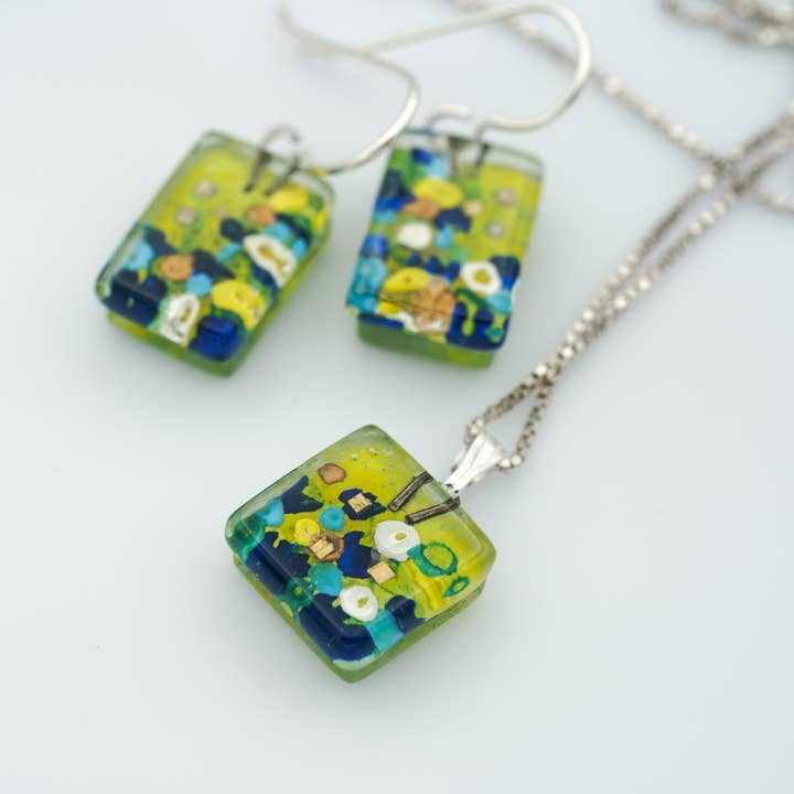 Set de charme de jardin pour la vente par Momo Glassworks