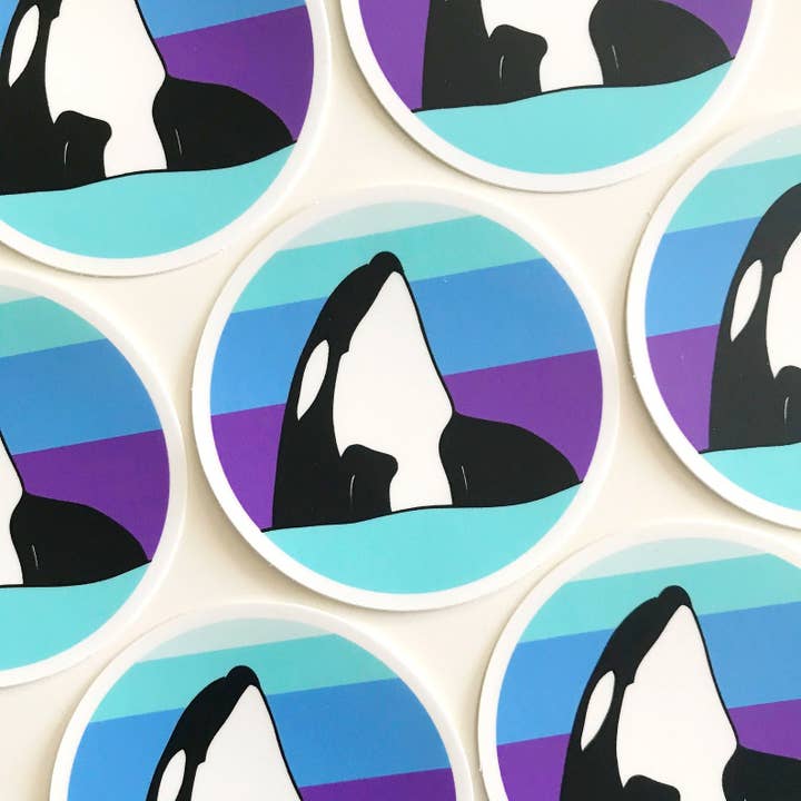 Sablewood Paper Company - Wholesale Sticker - Spyhopping Orca (Sticker)5