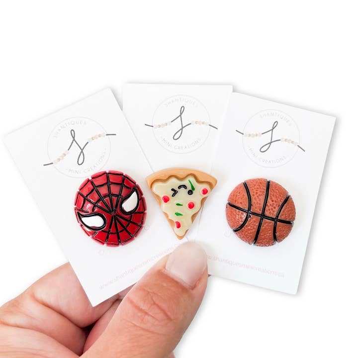 Boys Assorted - Backpack Pins for wholesale by Shantiques Mini Creations